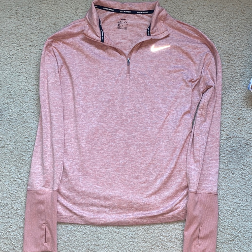 Pretty pink Nike dri-fit zip pullover